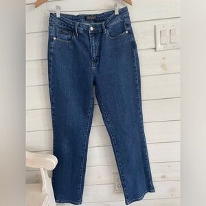 Judy Blue Women's 9/29 High Waist vintage stone wash Straight Leg Jeans JB88467